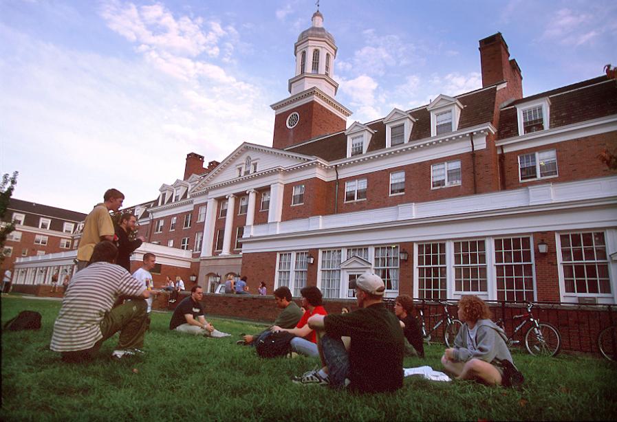 Photo of the fron of Jefferson Hall, located on East Green